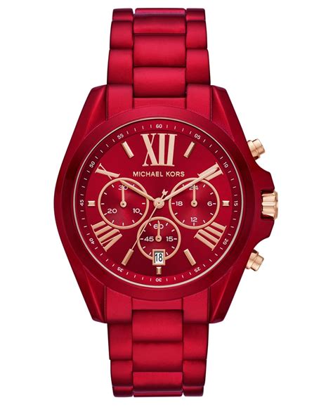 michael kors women's red watch|red Michael Kors Watch men's.